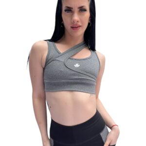 Top cruzado gris (Vaplex)