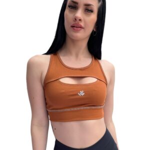 Top abierto Camel (Lycra)