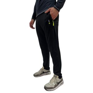 Pantalón Unisex detalle amarillo flúor y Reflex (Lycra)