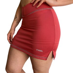 Short Pollera coral (Lycra)