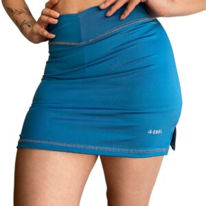 Short Pollera turquesa (Lycra)
