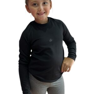 Camiseta térmica de niño negra (Lycra Premium)