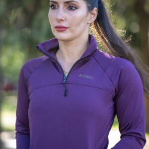 Buzo térmico ciruela con detalle negro (Lycra Premium)