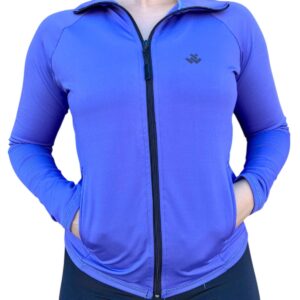 Campera térmica lavanda c/d negro (Lycra térmica Premium)