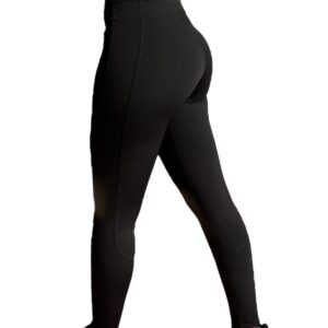 Calza negra bordado lineal (Lycra)