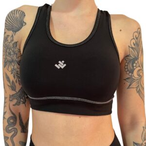 Top negro (Lycra Premium con costura)