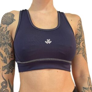 Top azul violáceo (Lycra Premium con costura)