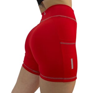 Short rojo con bolsillo (Lycra Premium)